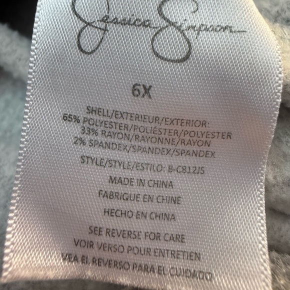 Jessica Simpson Girls Size 6X Ruffle Sleeve Hoodie
& Printed Ruffle-Hem Pant Set - Picture 6 of 7